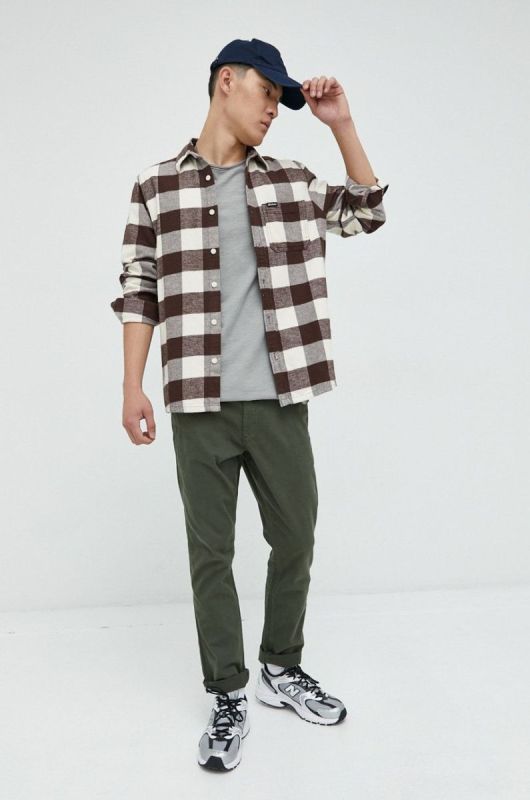 Штани Superdry чоловічі колір зелений фасон chinos (2815462) фото 2