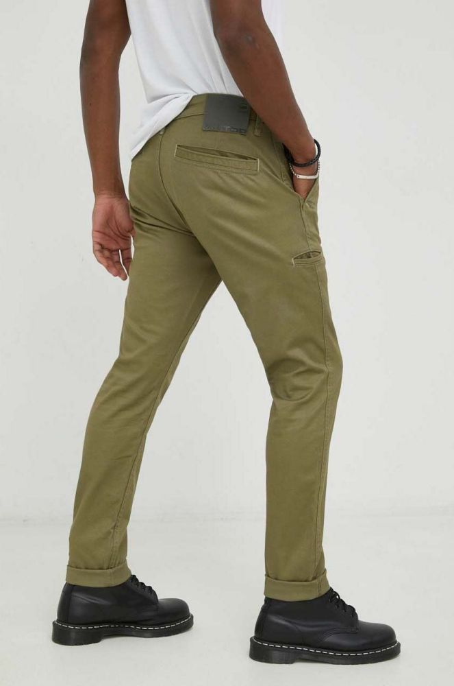 Штани G-Star Raw чоловічі колір зелений фасон chinos (2982842)