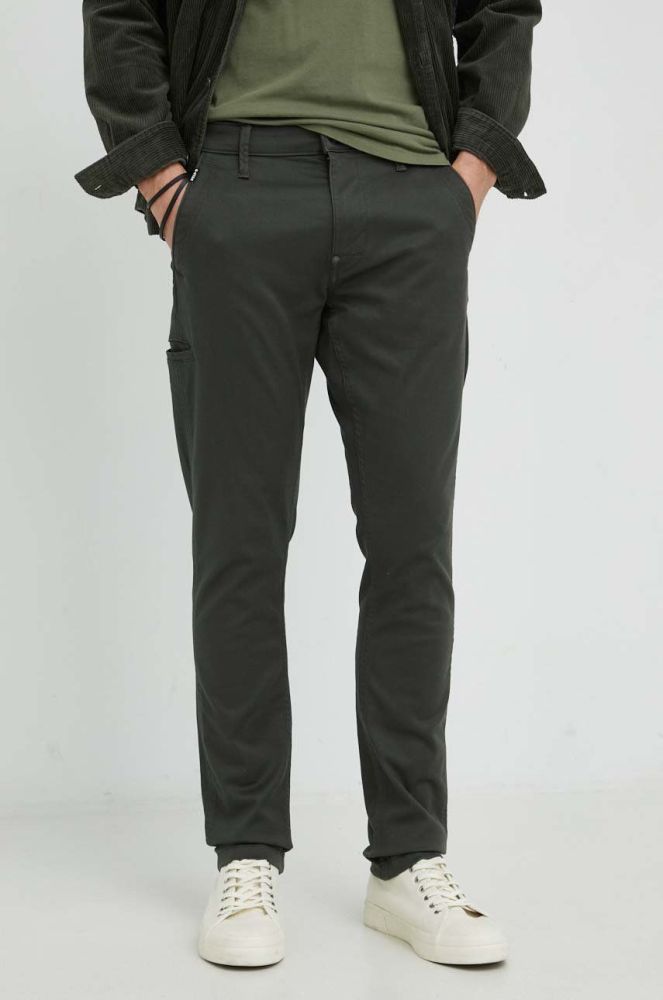 Штани G-Star Raw чоловічі колір зелений фасон chinos (2781388)