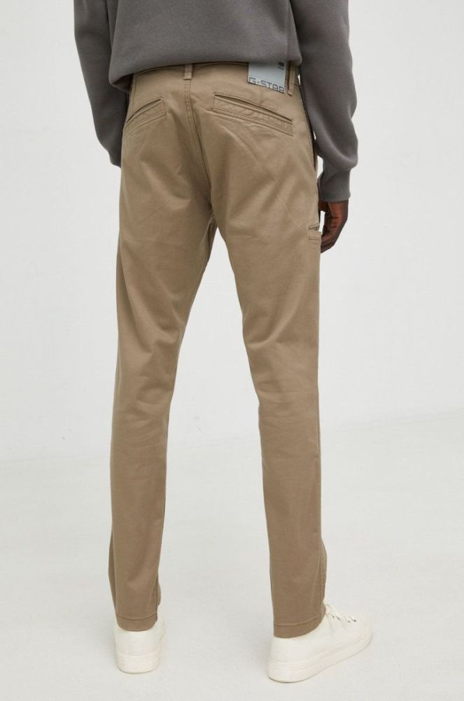 Штани G-Star Raw чоловічі колір зелений фасон chinos (2532043) фото 3