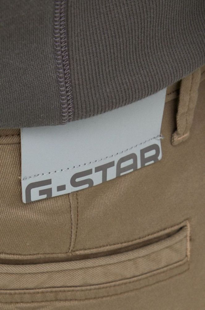 Штани G-Star Raw чоловічі колір зелений фасон chinos (2532043) фото 4