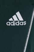 Спортивні штани adidas чоловічі колір зелений однотонні (2861716)