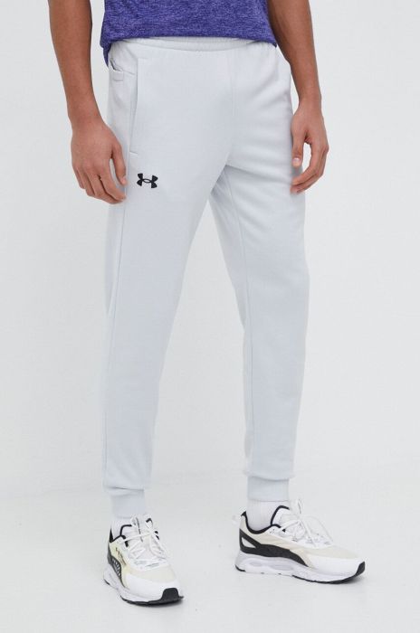 Спортивні штани Under Armour Armour Fleece чоловічі колір сірий однотонні (3143192)