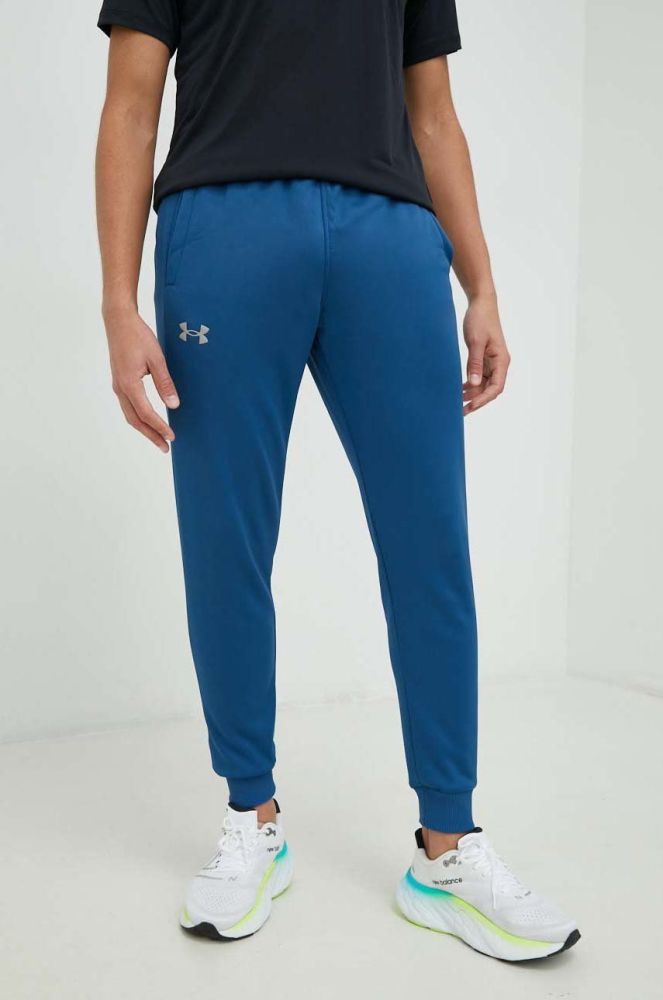 Спортивні штани Under Armour Armour Fleece чоловічі колір синій однотонні (2749818)