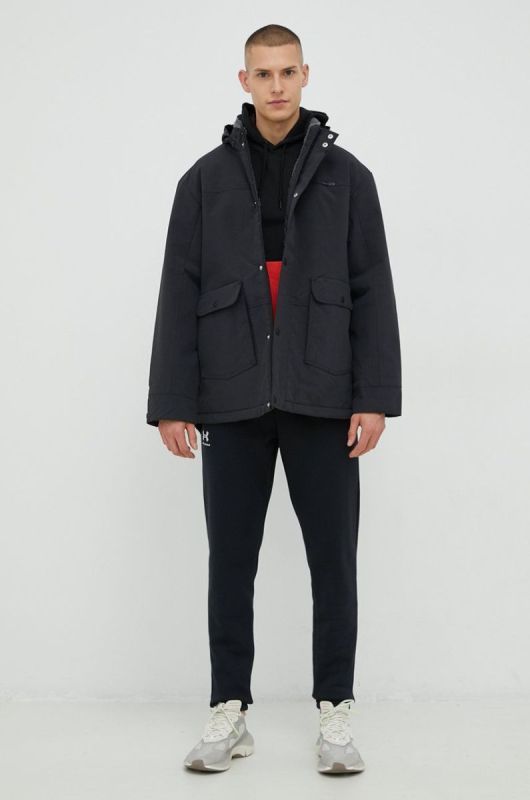 Спортивні штани чоловічі з бавовною Under Armour Essential Fleece колір чорний фото 2