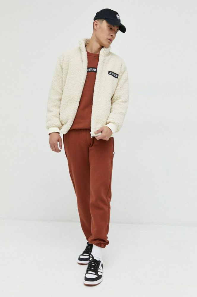 Спортивні штани Kangol unisex колір коричневий однотонні фото 2