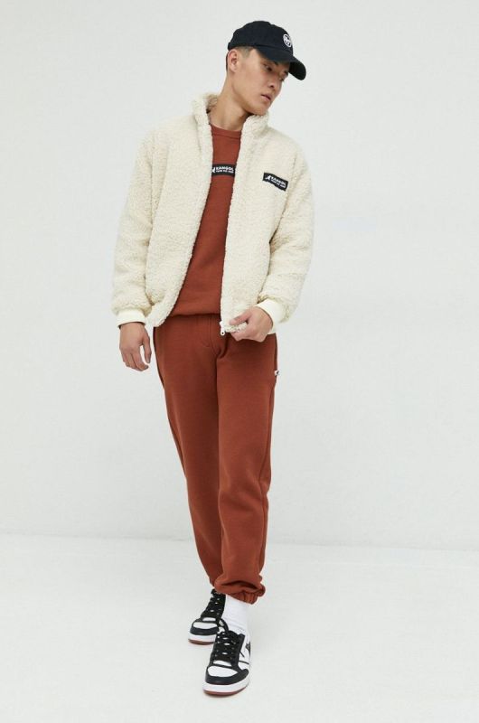 Спортивні штани Kangol unisex колір коричневий однотонні фото 2