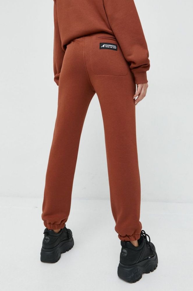 Спортивні штани Kangol unisex колір коричневий однотонні фото 8
