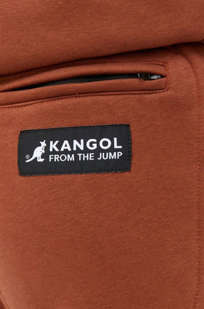 Спортивні штани Kangol unisex колір коричневий однотонні фото 9
