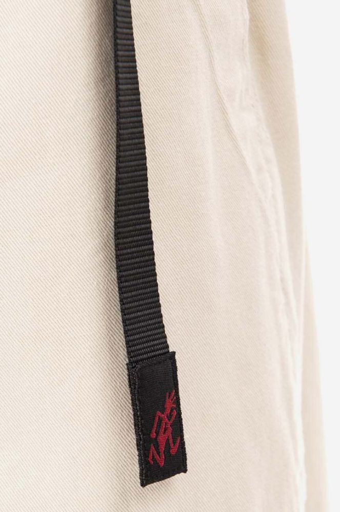 Бавовняні штани Gramicci Loose Tapered Pant колір бежевий широкі середня посадка G103.OGT-cream фото 6