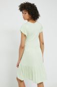 Сукня Pieces колір зелений mini розкльошена