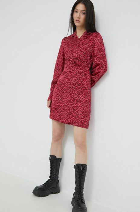 Сукня Vila колір рожевий mini пряма