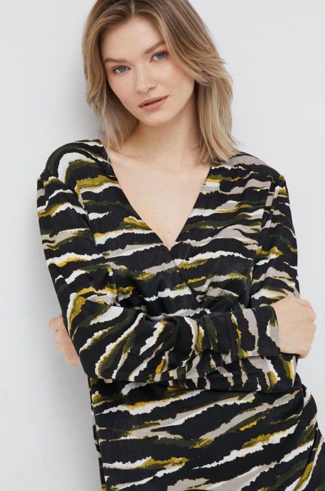 Сукня Dkny mini пряма колір барвистий фото 4