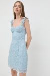 Сукня Guess mini облягаюча колір блакитний (2516357)