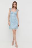 Сукня Guess mini облягаюча колір блакитний (2516357)
