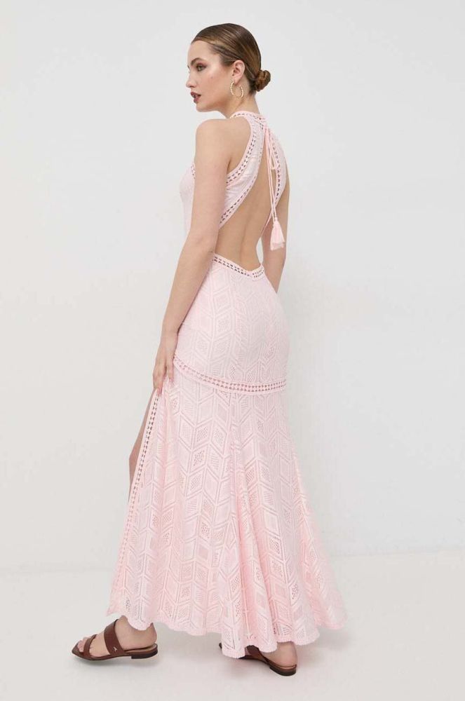 Сукня Guess колір рожевий maxi облягаюча (3057095)
