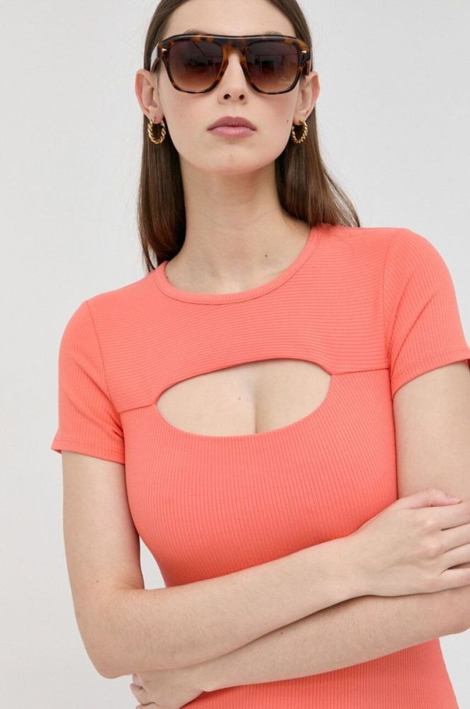 Сукня Guess колір рожевий mini облягаюча (2959511) фото 4