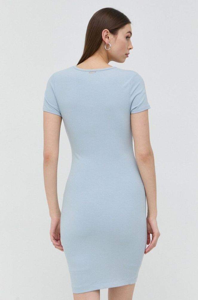 Сукня Guess mini облягаюча колір блакитний (2959518) фото 3