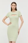 Сукня Guess колір зелений mini облягаюча (2476533)