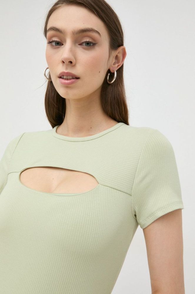 Сукня Guess колір зелений mini облягаюча (2476533) фото 4