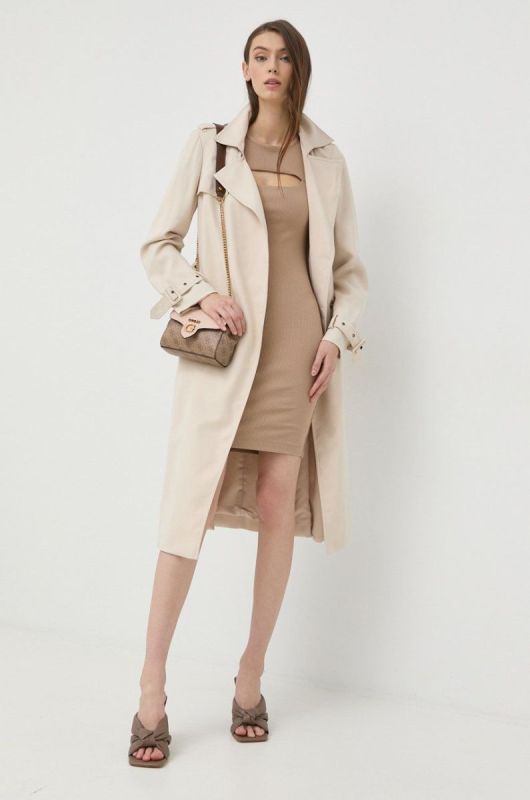 Сукня Guess колір коричневий mini облягаюча (2476543) фото 2