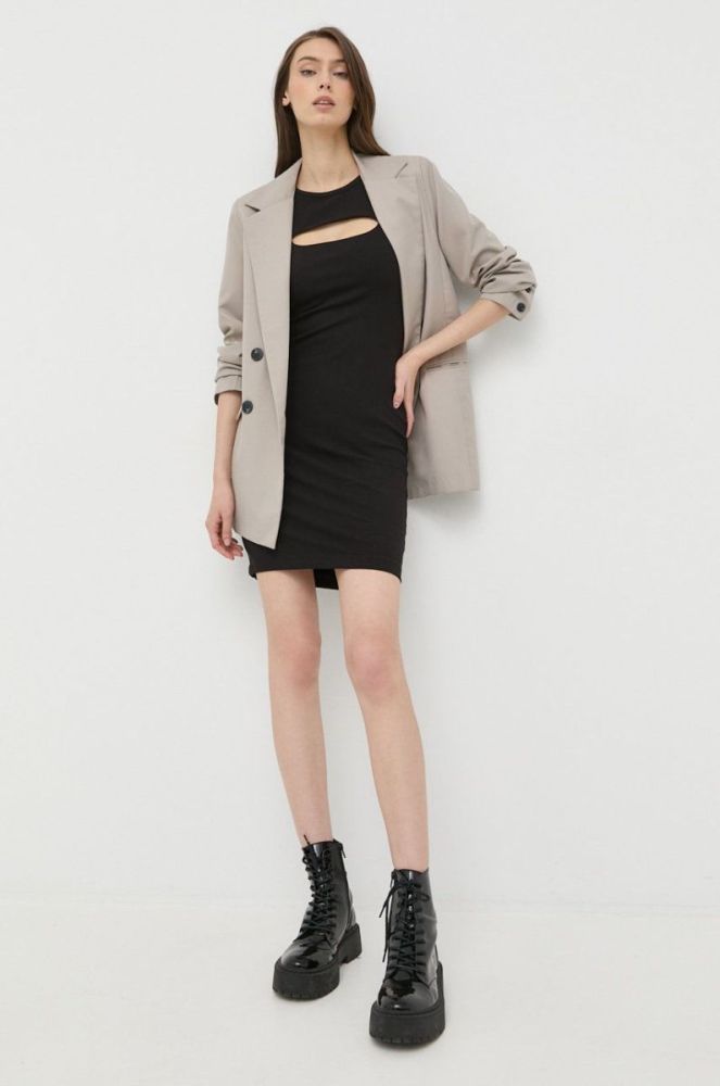 Сукня Guess колір чорний mini облягаюча (2476553) фото 2
