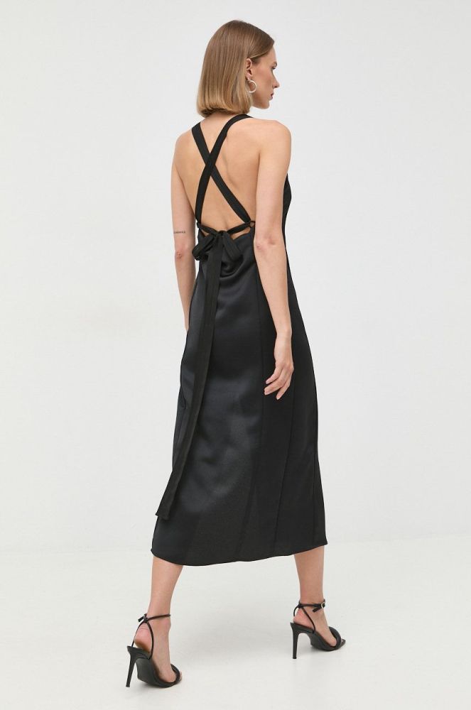Сукня Pinko колір чорний maxi пряма (2365573)
