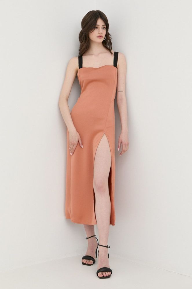 Сукня Pinko колір помаранчевий maxi пряма