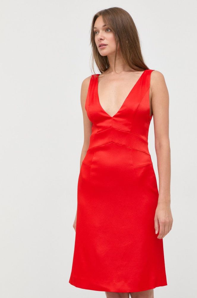 Сукня колір червоний mini пряма