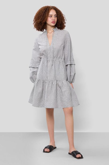 Сукня mini розкльошена колір барвистий