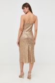 Сукня Patrizia Pepe колір золотий midi облягаюча (2478185)