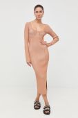 Сукня Patrizia Pepe колір помаранчевий midi облягаюча (2482650)