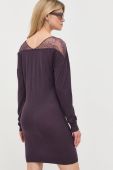 Вовняна сукня Patrizia Pepe колір фіолетовий mini облягаюча