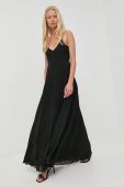 Сукня Patrizia Pepe колір чорний maxi розкльошена (2545626)