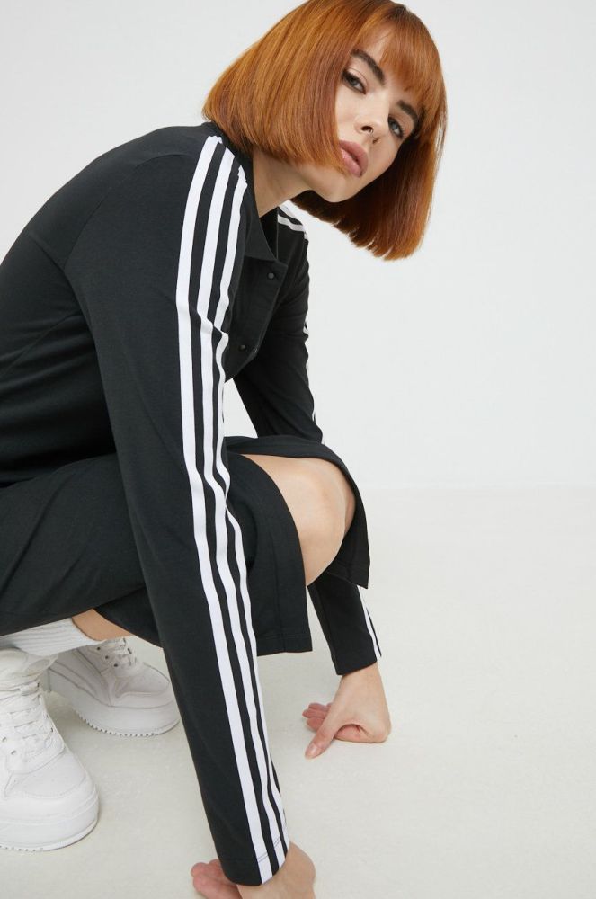 Сукня adidas Originals колір чорний midi облягаюча (2532118)