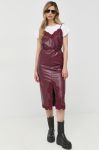 Сукня Twinset колір бордовий maxi пряма Сукня Twinset колір бордовий maxi пряма