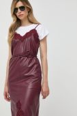 Сукня Twinset колір бордовий maxi пряма