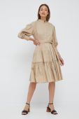 Сукня Lauren Ralph Lauren колір бежевий mini розкльошена (2482687)