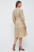 Сукня Lauren Ralph Lauren колір бежевий mini розкльошена (2482687)