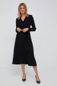 Сукня Lauren Ralph Lauren колір чорний midi розкльошена (2485675)