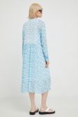Сукня Samsoe Samsoe midi пряма колір блакитний (2478236)