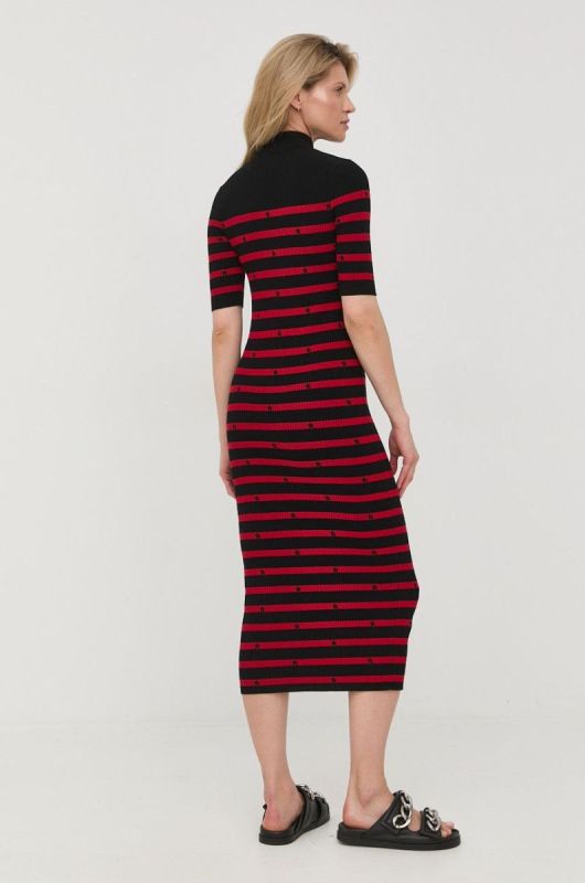 Сукня Red Valentino колір чорний midi облягаюча (2431627) фото 2