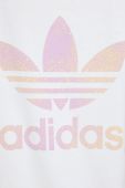 Бавовняна сукня adidas Originals колір білий mini пряма