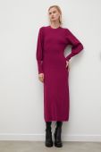 Сукня Gestuz колір фіолетовий maxi пряма