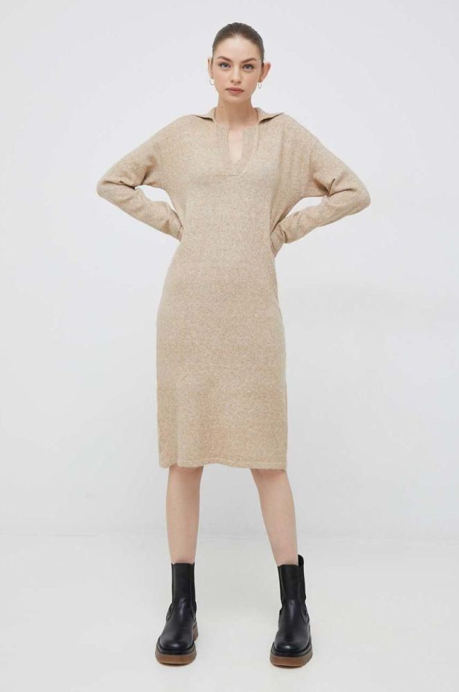 Сукня Vero Moda колір бежевий mini пряма (2877212)
