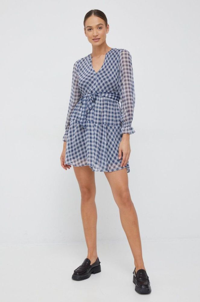 Сукня Pepe Jeans колір синій mini розкльошена (2709513) фото 2