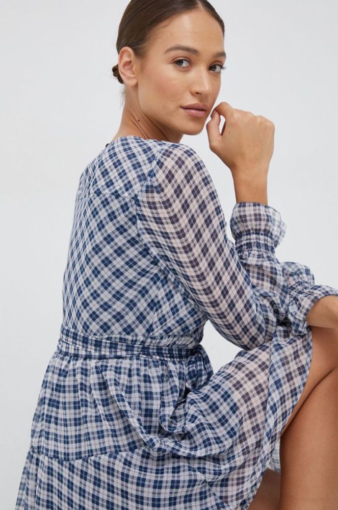 Сукня Pepe Jeans колір синій mini розкльошена (2709513) фото 4