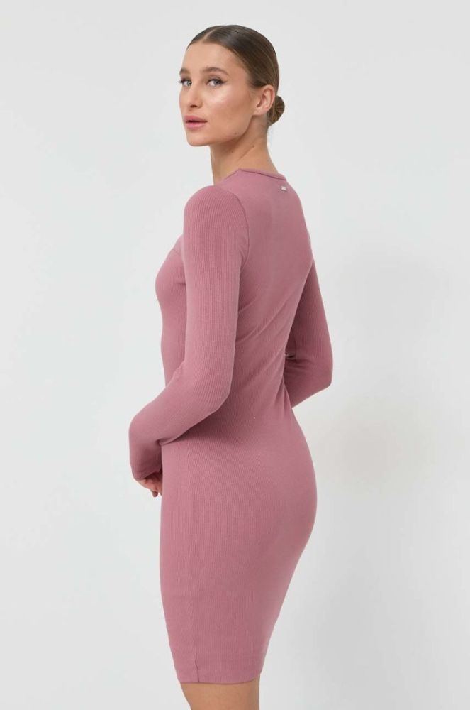 Сукня Guess колір рожевий mini облягаюча (2669511) фото 3