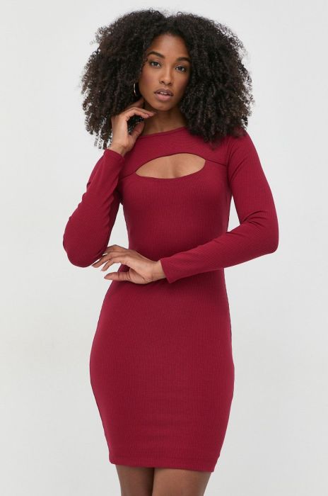 Сукня Guess колір бордовий mini облягаюча (2669490) Сукня Guess колір бордовий mini облягаюча (2669490)