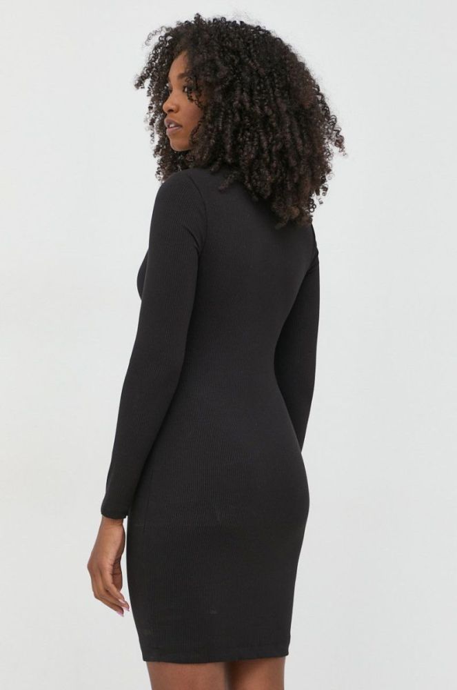 Сукня Guess колір чорний mini облягаюча (2669498) фото 3